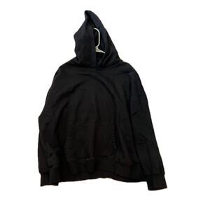 Social Scene Thin Black Pullover Hoodie Mens XL
